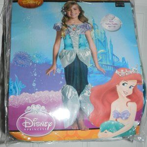 Disney Ariel Girls Shimmer Deluxe Costume Set Medium (7-8) NEW/NWT